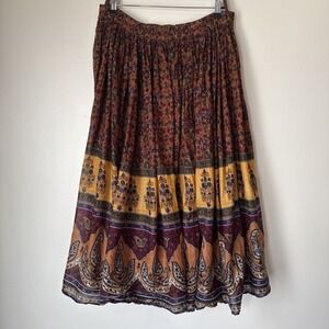 Vintage Huntington Ridge Maxi Skirt Y2K Tiered Fairy Size L Gypsy Sheer Hippie